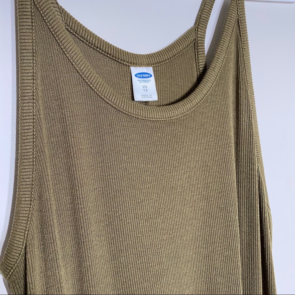OLIVE GREEN DAY DRESS - - Picture 3 of 3